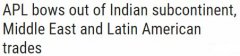 這些航線上，是時(shí)候跟APL說(shuō)聲“再見(jiàn)”了！（附圖）
-阿聯(lián)酋雙清