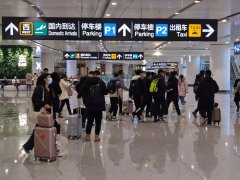 持續加強旅客測溫、健康碼查驗等工作
-國際空運